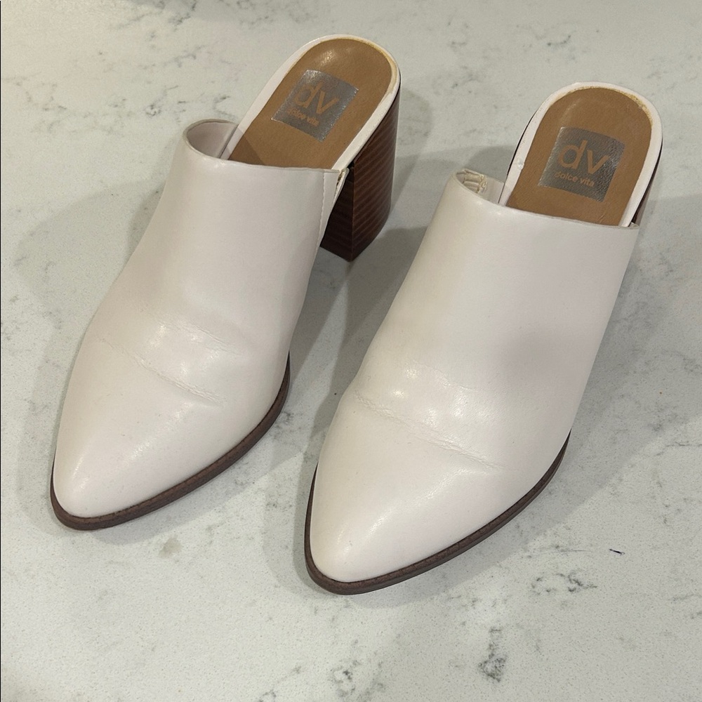 DV by Dolce Vita Women's Off-White Mules